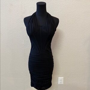 Sexy Black Halter Dress